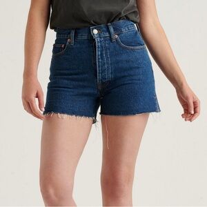 L u c k y  B r a n d • Traveler denim high rise cutoff short